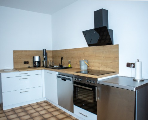 Ferienwohnung Kreuzeck Küche Die Küche unserer Ferienwohnung "Kreuzeck" im Ferienhaus Wetterstein im wunderschönen Grainau direkt an der Zugspitze